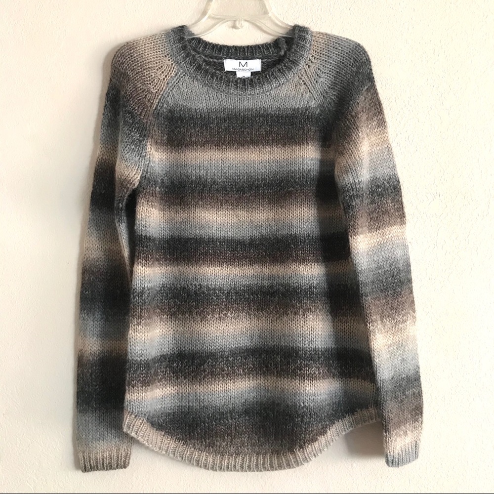 Magaschoni Wool Blend Knit Sweater, Space Dye